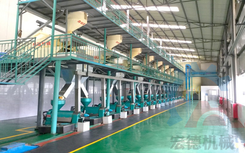 食用油壓榨生產(chǎn)線