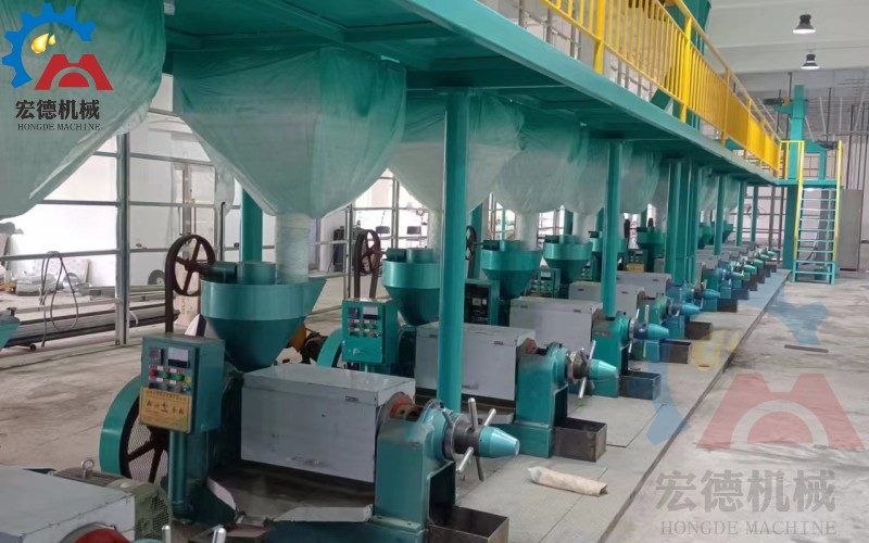 宏德螺旋榨油機生產(chǎn)線