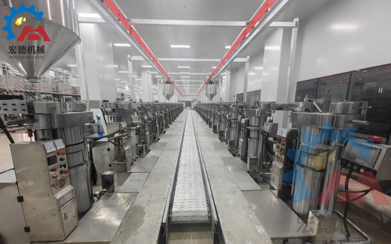 宏德全自動(dòng)液壓榨油生產(chǎn)線